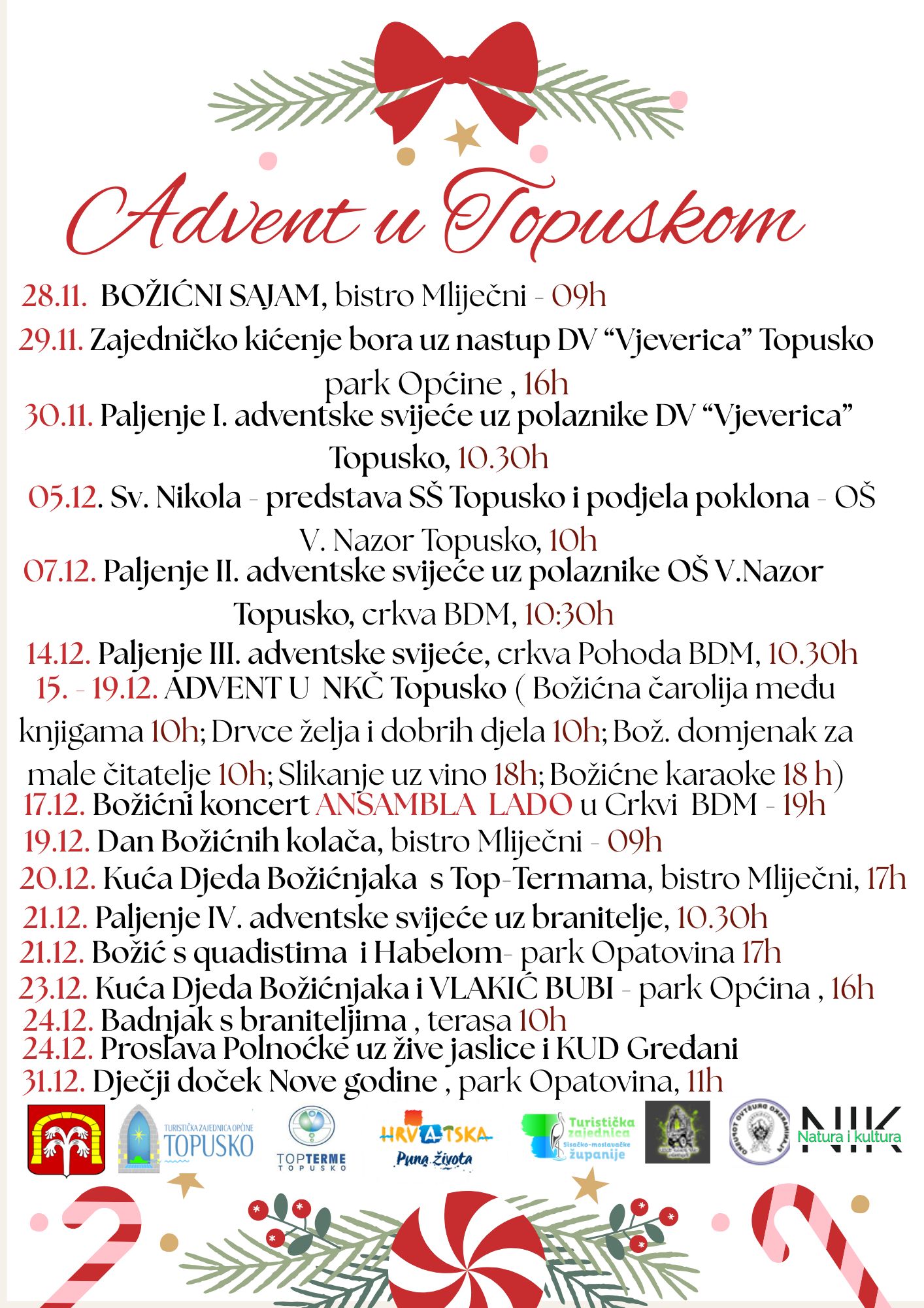 ADVENT U TOPUSKOM 28.11.2025. – 01.01.2026.
